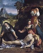 Dosso Dossi Lamentation over the Body of Christ oil on canvas